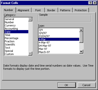 Cell Formats