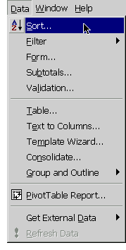 Data Menu