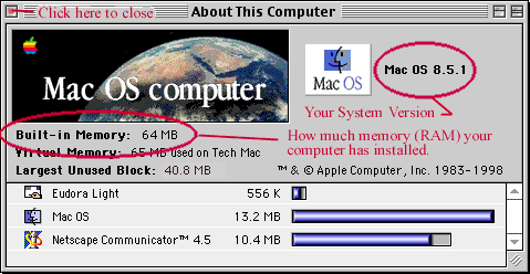 About This Computer 8.5.1
